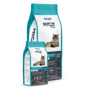 Vincent Mycat sausas kačių maistas su žuvimi, 4 kg pakuotė