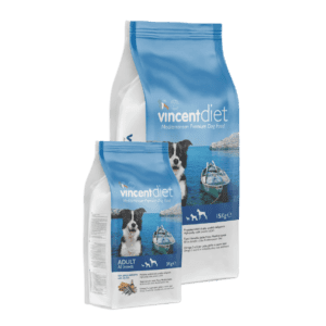Vincent diet sausas šunų maistas su žuvimi