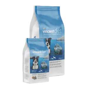 Vincent diet sausas šunų maistas su žuvimi
