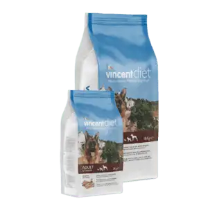Vincent Diet šunų maisto sudėtis – natūralūs ingredientai