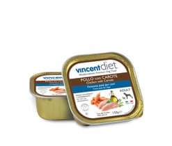 Vincent Diet  šlapias maistas šunims su vistiena ir morkomis