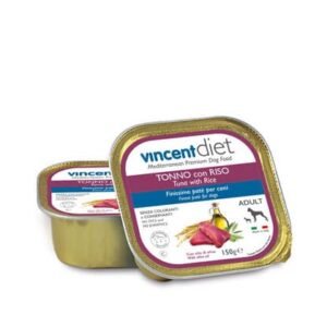 Vincent Diet  šlapias maistas šunims su ryžiais ir tunu 