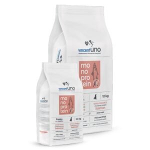 šuniuku maistas su lašiša