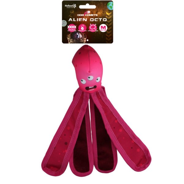 Dog Comets Alien Octo M Pink kramtymo žaislas šunims